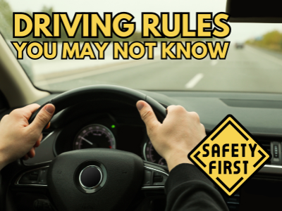 Driving rules you may not know!