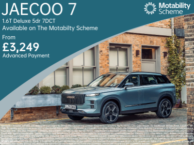 Drive Away in the Jaecoo 7 on The Motability Scheme