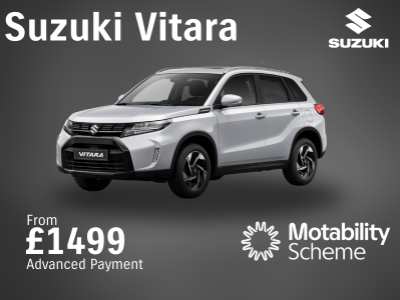 Drive the Suzuki Vitara on Motability from Just £1499 Advanced Payment!